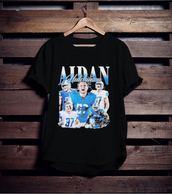 Aidan Hutchinson Detroit Lions 97 Football Star T-Shirt