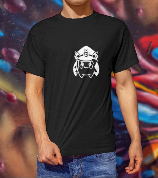 Matara Kan Store Cadet Momo Pikachu Hat Cat Ears Patch T-Shirt