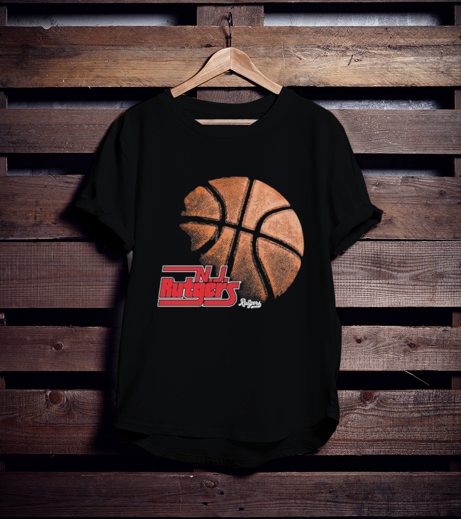 Rutgers Scarlet Knights NJ Basketball Retro T-Shirt