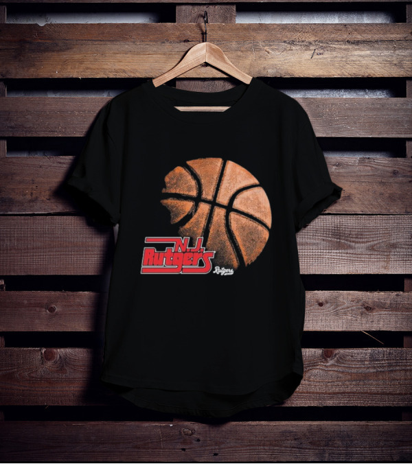 Rutgers Scarlet Knights NJ Basketball Retro T-Shirt