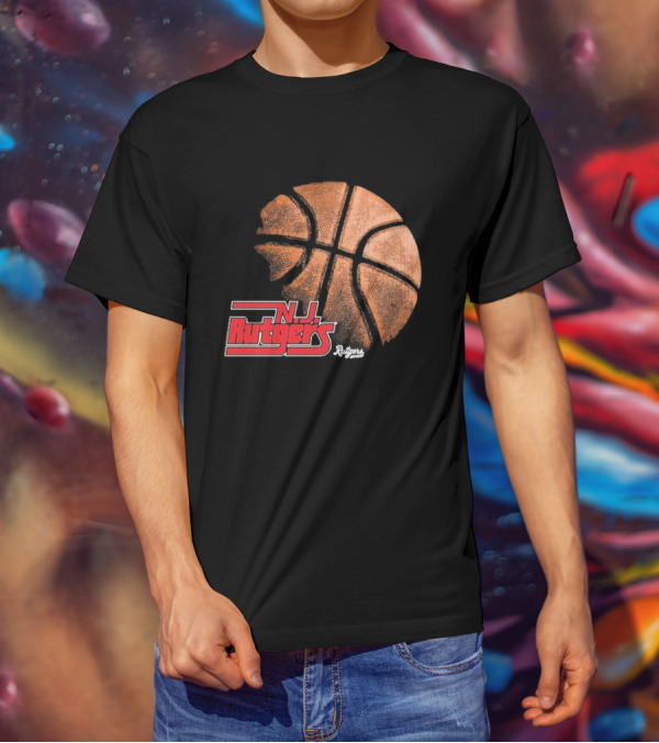 Rutgers Scarlet Knights NJ Basketball Retro T-Shirt