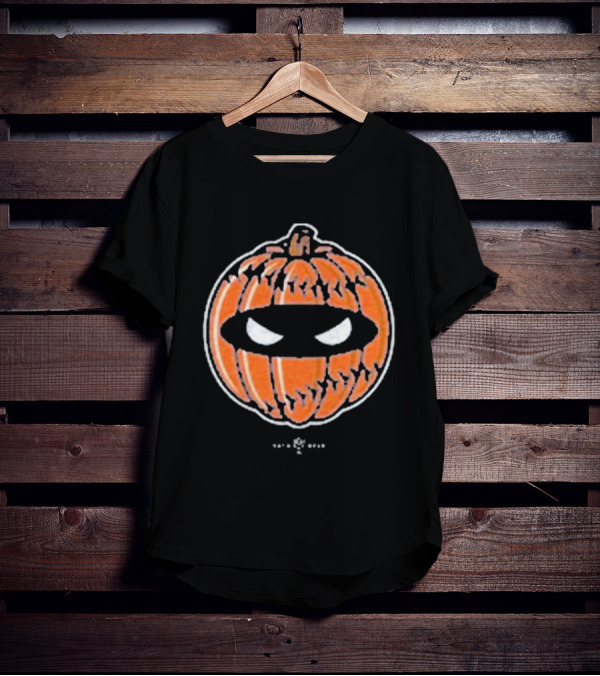 Pitching Ninja Playoff Pumpkin Jack-O'-Lantern Eyes T-Shirt