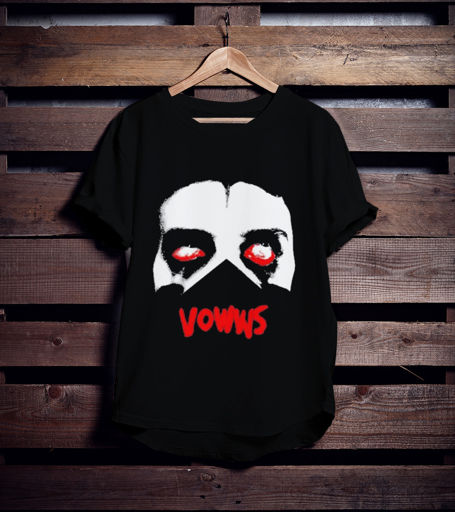 Vowws Hollow Face Red Eyes T-Shirt