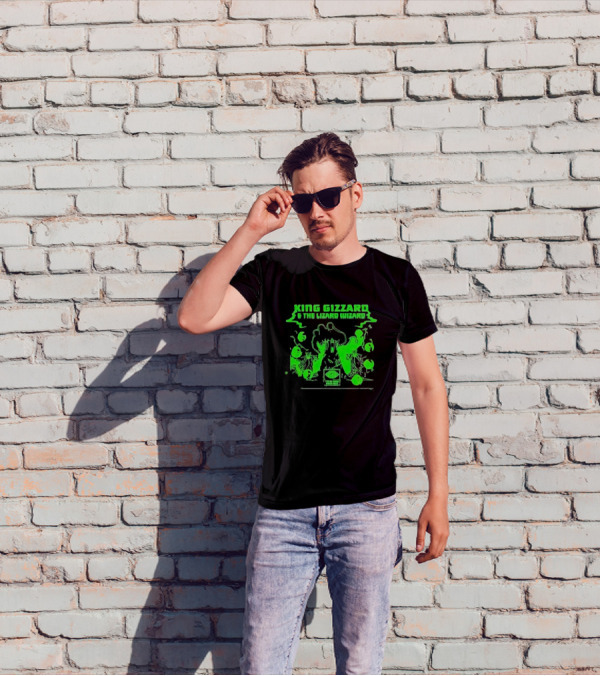 King Gizzard And The Lizard Wizard I'm In Your Mind Fuzz Green Psychedelic T-Shirt