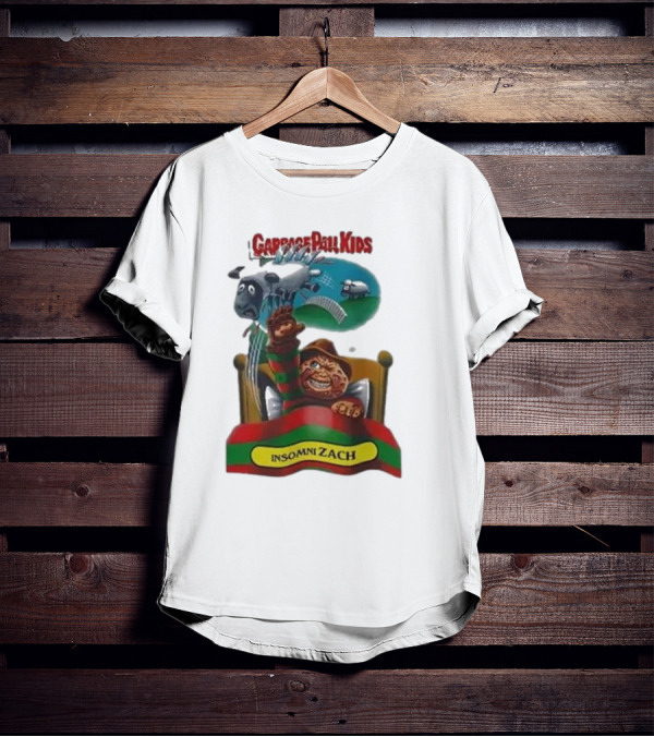 Garbage Pail Kids Insomni Zach Freddy Krueger Sheep Jumping Bed T-Shirt