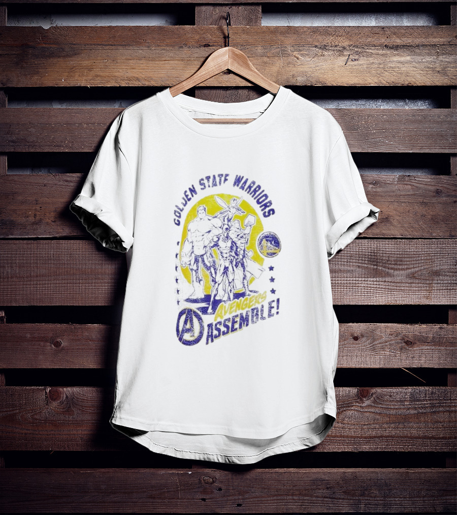 Golden State Warriors Avengers Assemble Marvel Squad T-Shirt