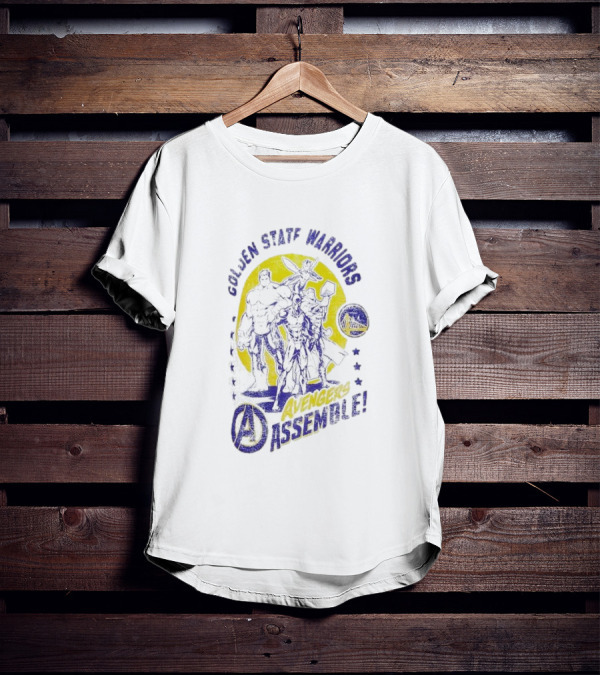 Golden State Warriors Avengers Assemble Marvel Squad T-Shirt