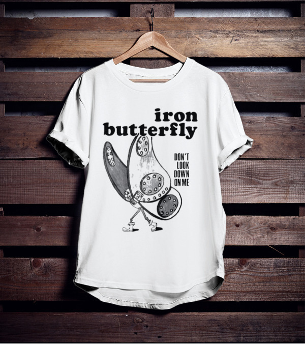 Iron Butterfly Don't Look Down On Me Walking Figure T-Shirt