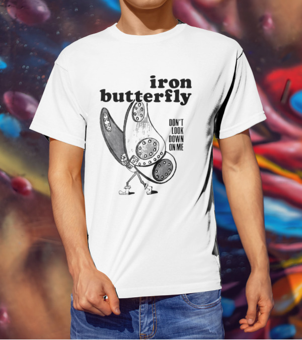 Iron Butterfly Don't Look Down On Me Walking Figure T-Shirt