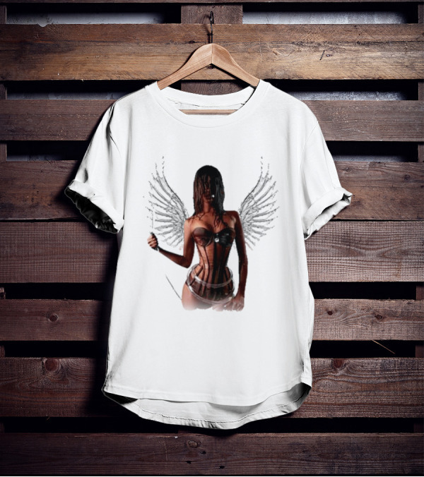 Tyla X Victoria's Secret Angel Wings Corset Fashion T-Shirt