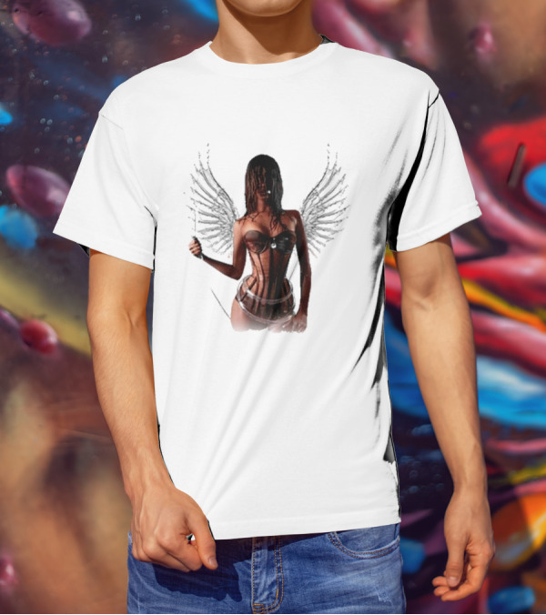 Tyla X Victoria's Secret Angel Wings Corset Fashion T-Shirt