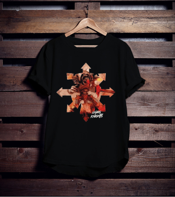 Chaos Knights Iconic Insignia And Warrior Emblem T-Shirt