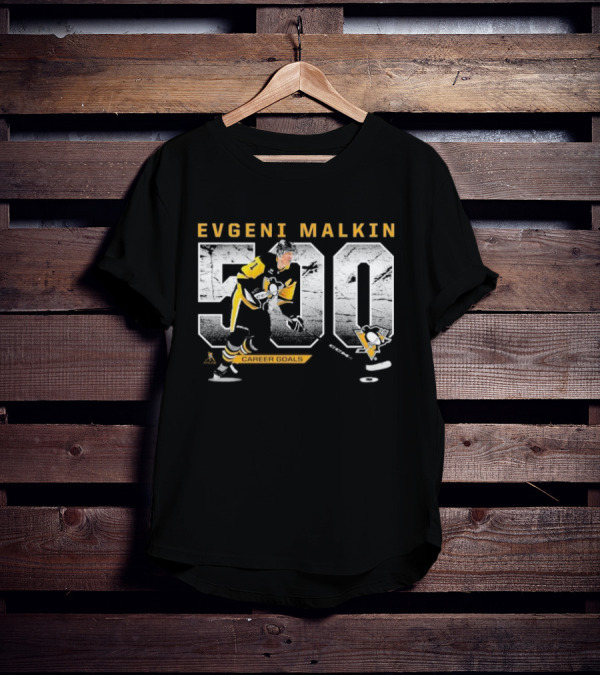 Evgeni Malkin 500 Career Goals Pittsburgh Penguins T-Shirt