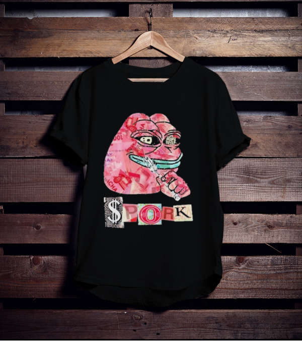 Frog Joseph David Colombo $pork Money Collage T-Shirt