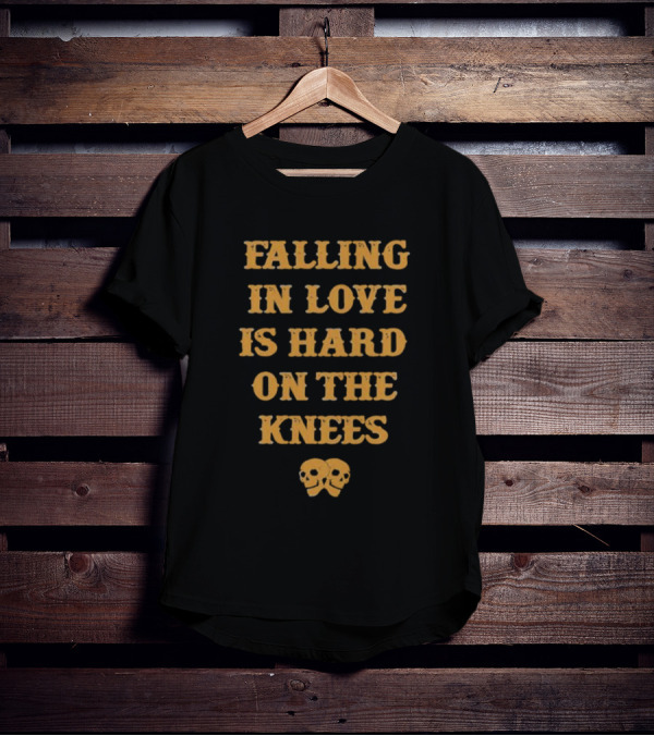 Falling In Love Is Hard On The Knees Aerosmith Skulls T-Shirt