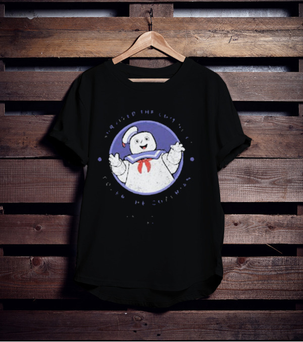 I Survived The Coming Of Gozer The Gozerian Ghostbusters Stay Puft Marshmallow Man T-Shirt