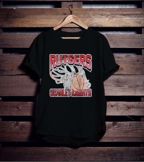 Rutgers Scarlet Knights Basketball Net T-Shirt
