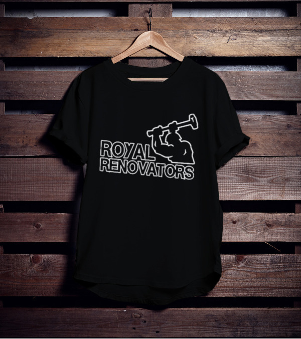 Royal Renovators Scott Cramer Construction Worker With Hammer T-Shirt