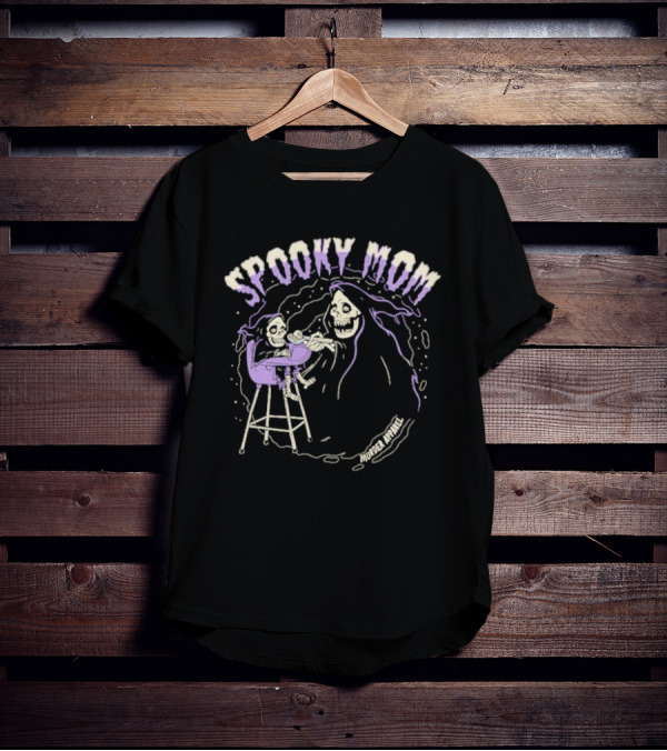 Spooky Mom Murder Apparel Skeletons T-Shirt