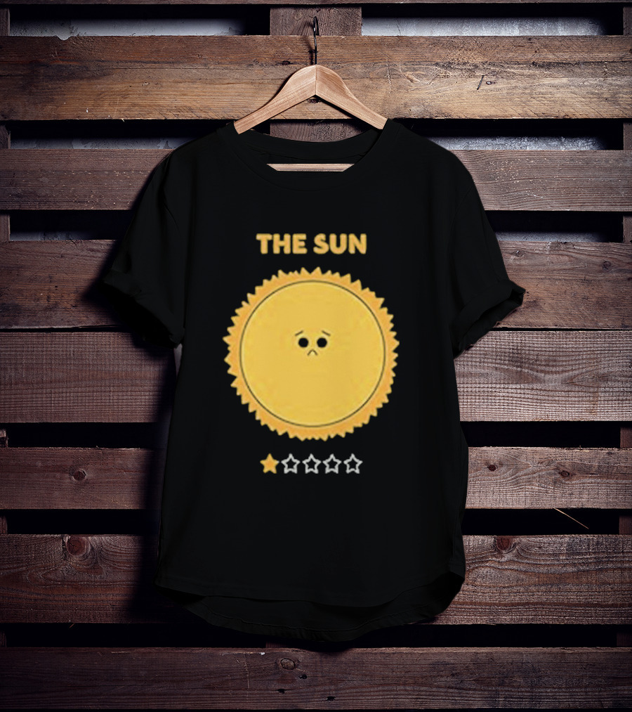 The Sun One Star Rating Sad Face T-Shirt