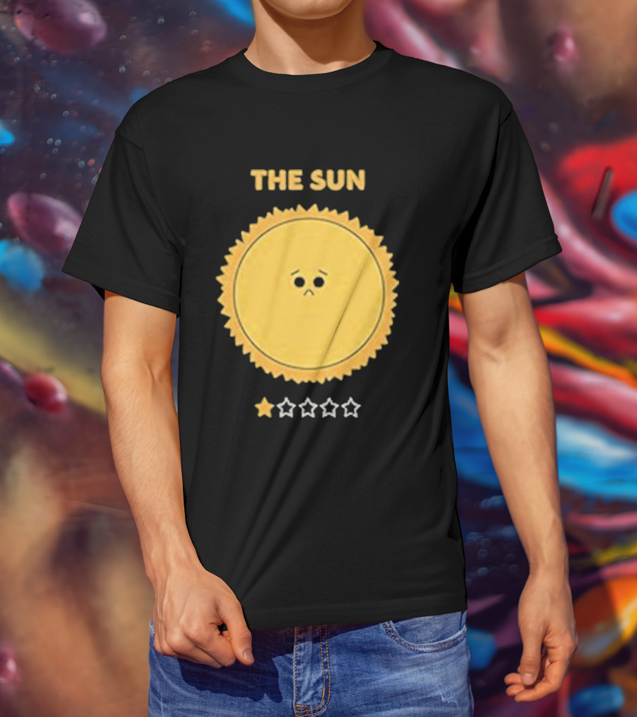 The Sun One Star Rating Sad Face T-Shirt