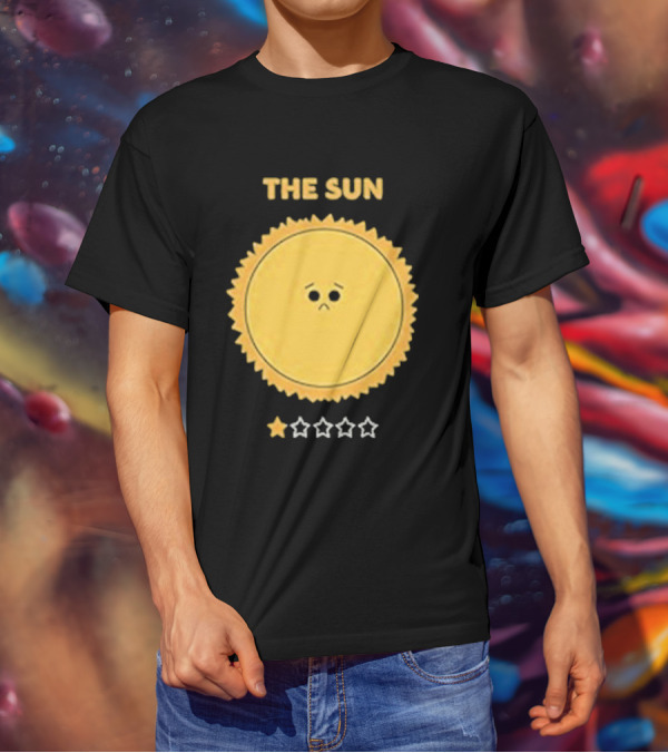The Sun One Star Rating Sad Face T-Shirt