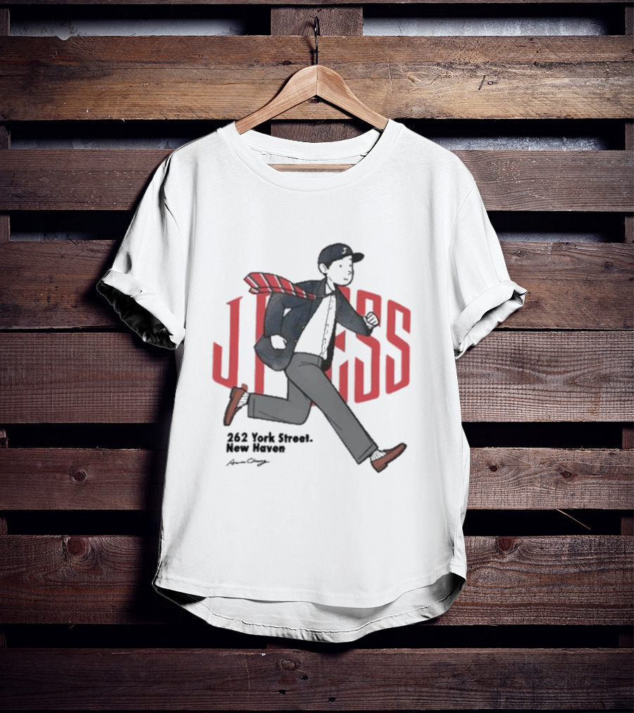 J.Press Boy's 262 York Street New Haven Running Figure T-Shirt