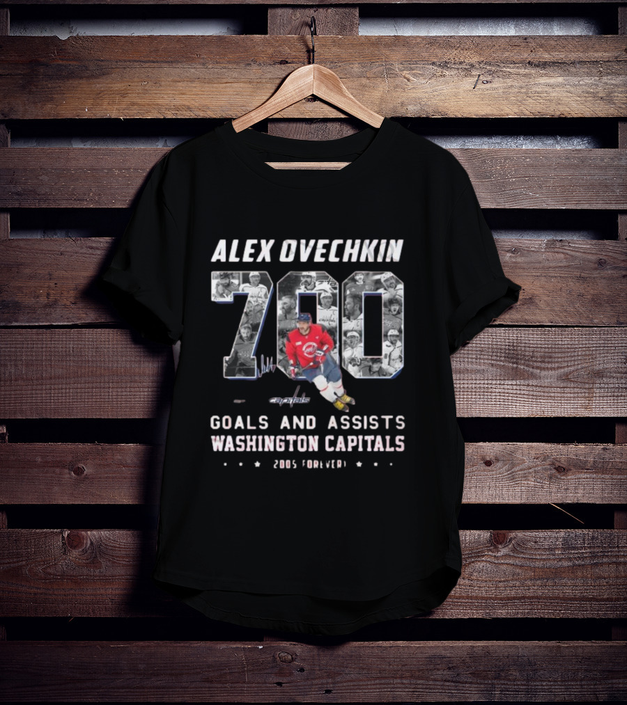 Alex Ovechkin 700 Goals And Assists Washington Capitals 2005 Forever T-Shirt