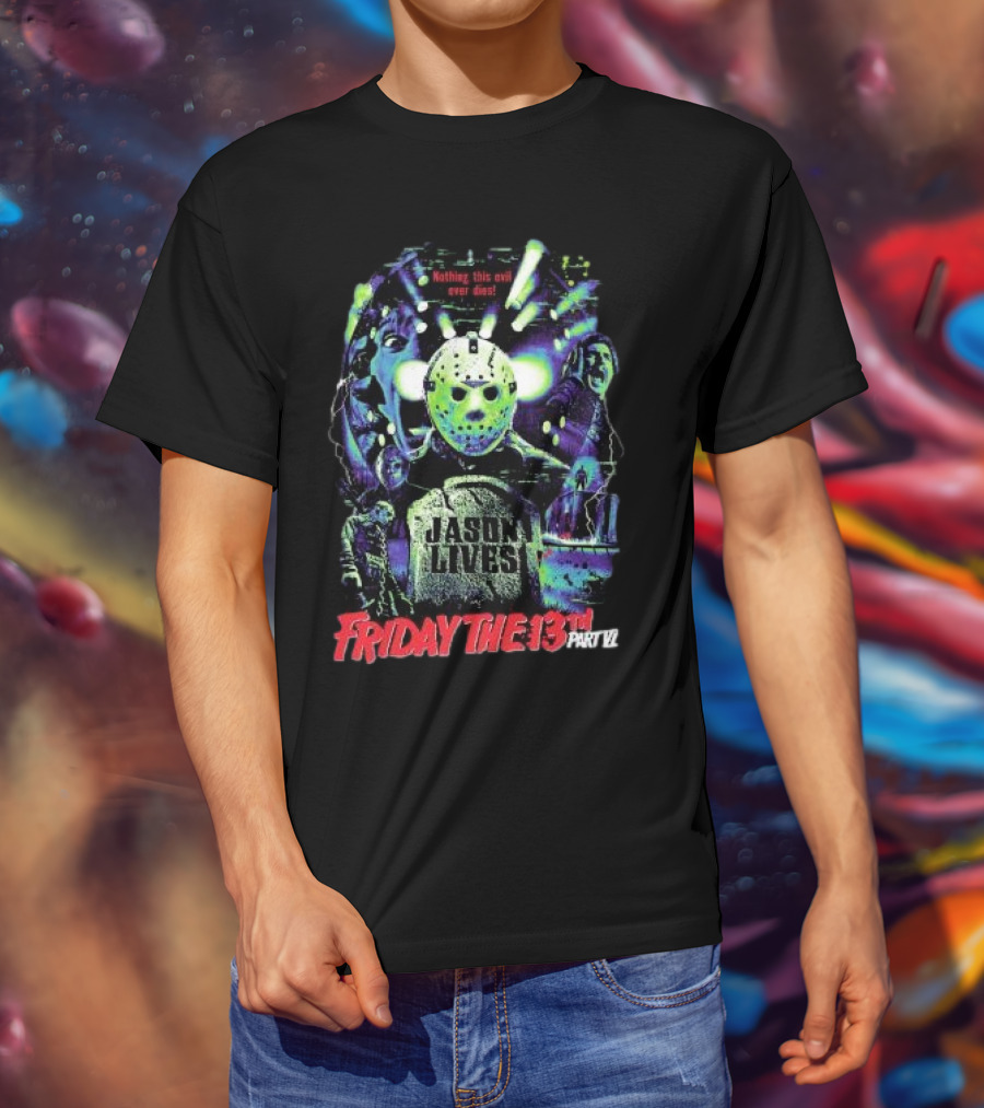 Friday The 13th Part VI Jason Lives Retro Horror T-Shirt