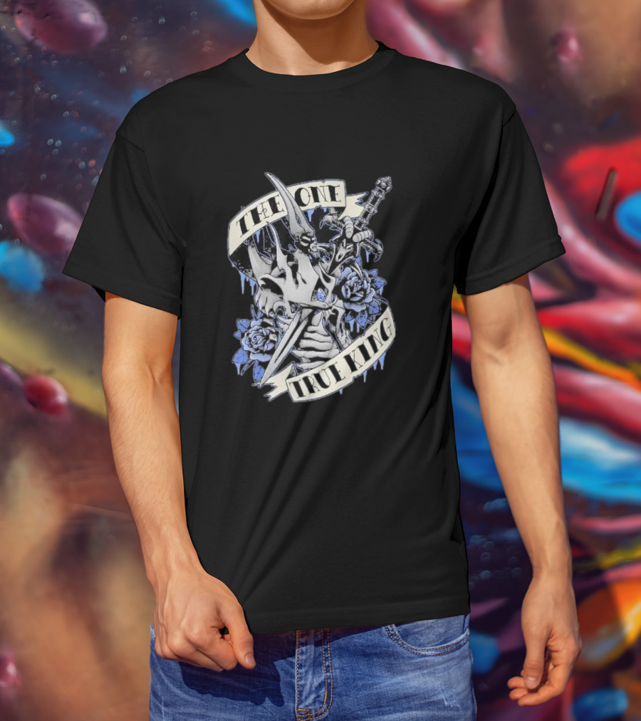 World Of Warcraft Sword And Roses The One True King T-Shirt