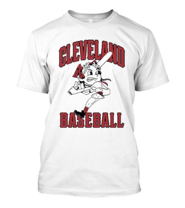 Cleveland Baseball Chief Wahoo Running Mascot T-Shirt