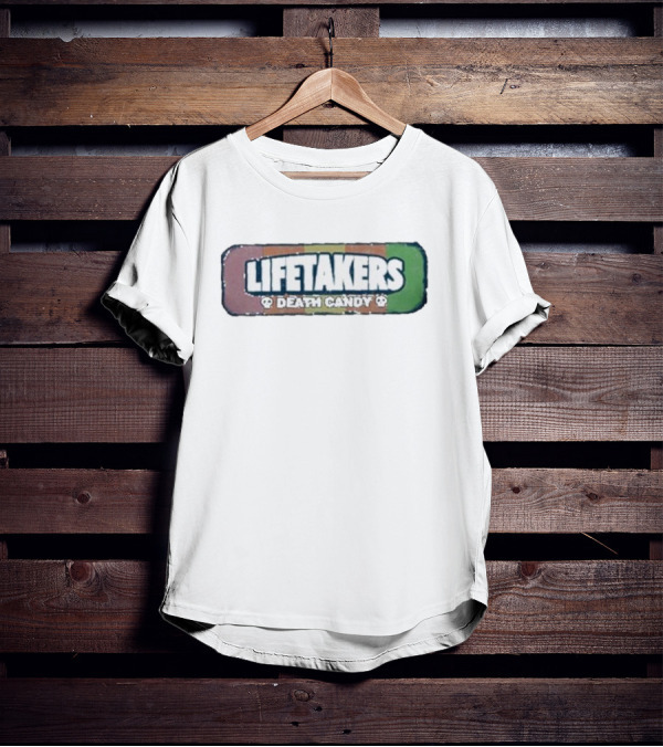 Lifetakers Death Candy Skull Retro Block T-Shirt