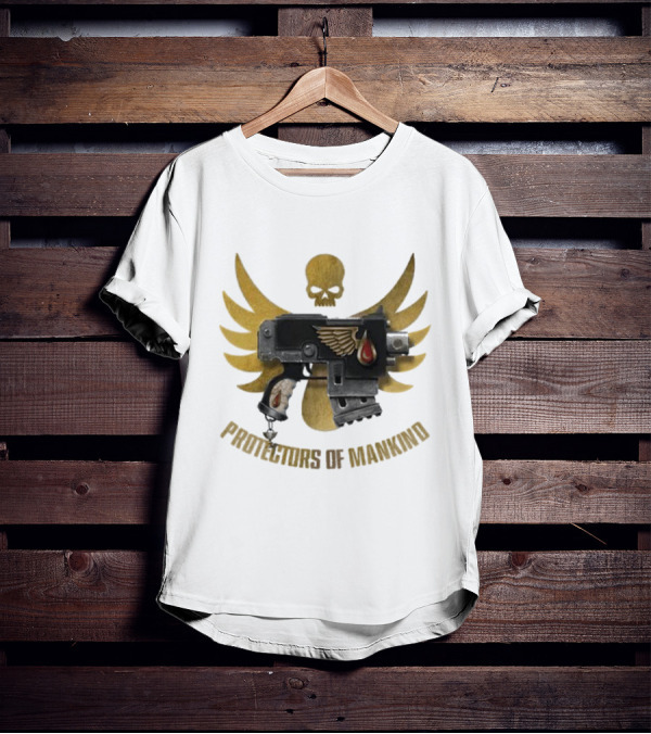 Protectors Of Mankind Blood Angels Warhammer Iconic Emblem T-Shirt