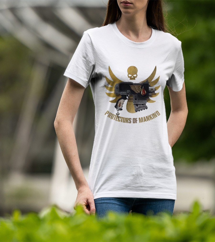 Protectors Of Mankind Blood Angels Warhammer Iconic Emblem T-Shirt