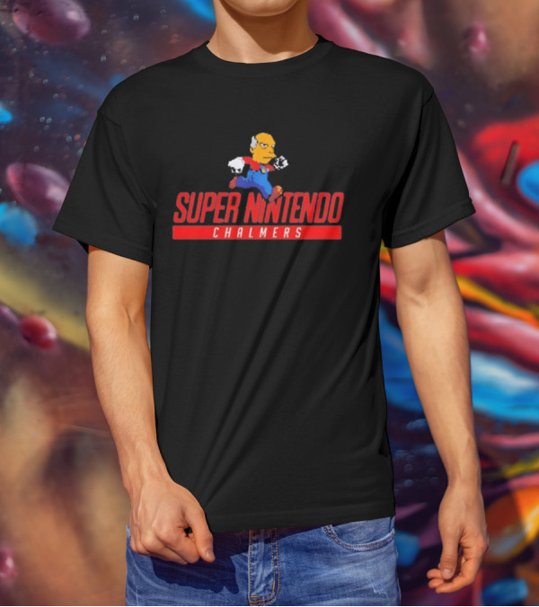 Super Nintendo Chalmers 8-Bit Character T-Shirt
