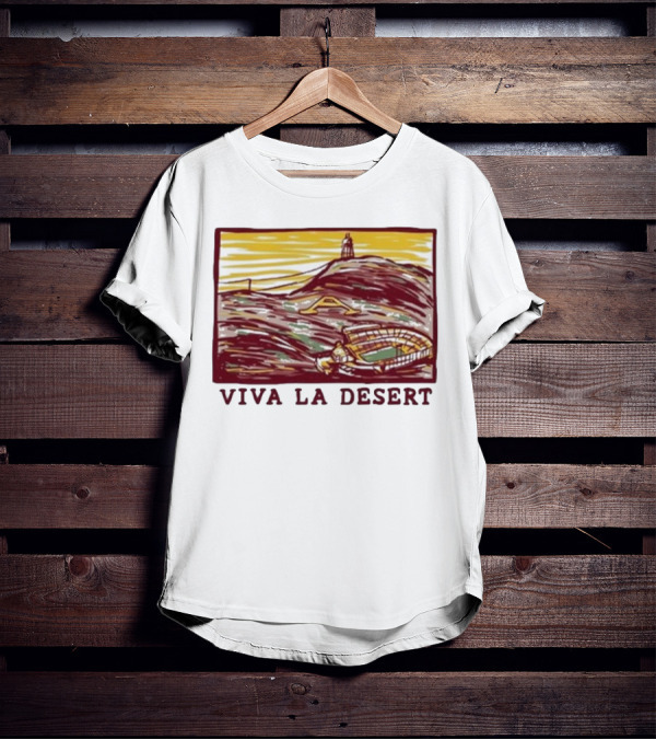 Viva La Desert Sun Devil Stadium Arizona State Tempe Hillscape T-Shirt