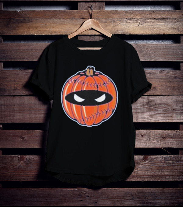 New York Mets Pitching Ninja Baseball Pumpkin Playoffs T-Shirt