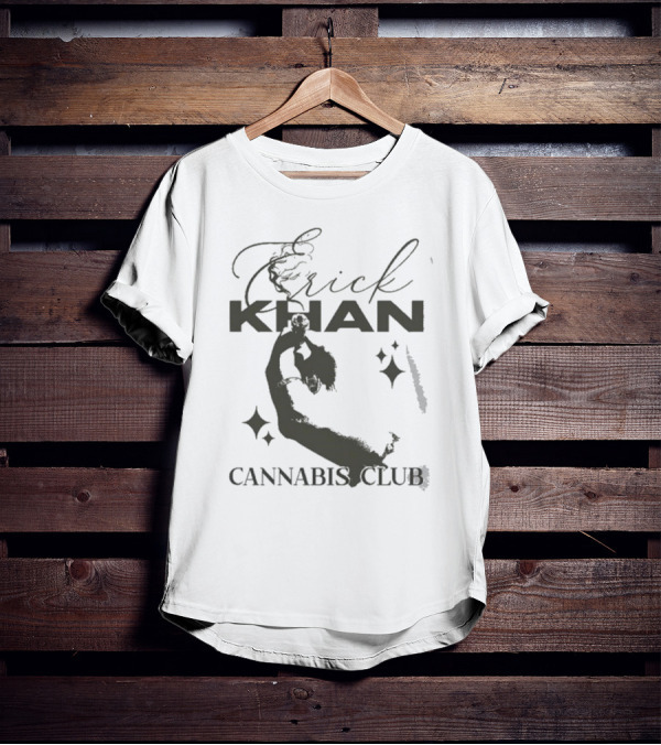Erick Khan Cannabis Club Smoking Figure Pullover T-Shirt