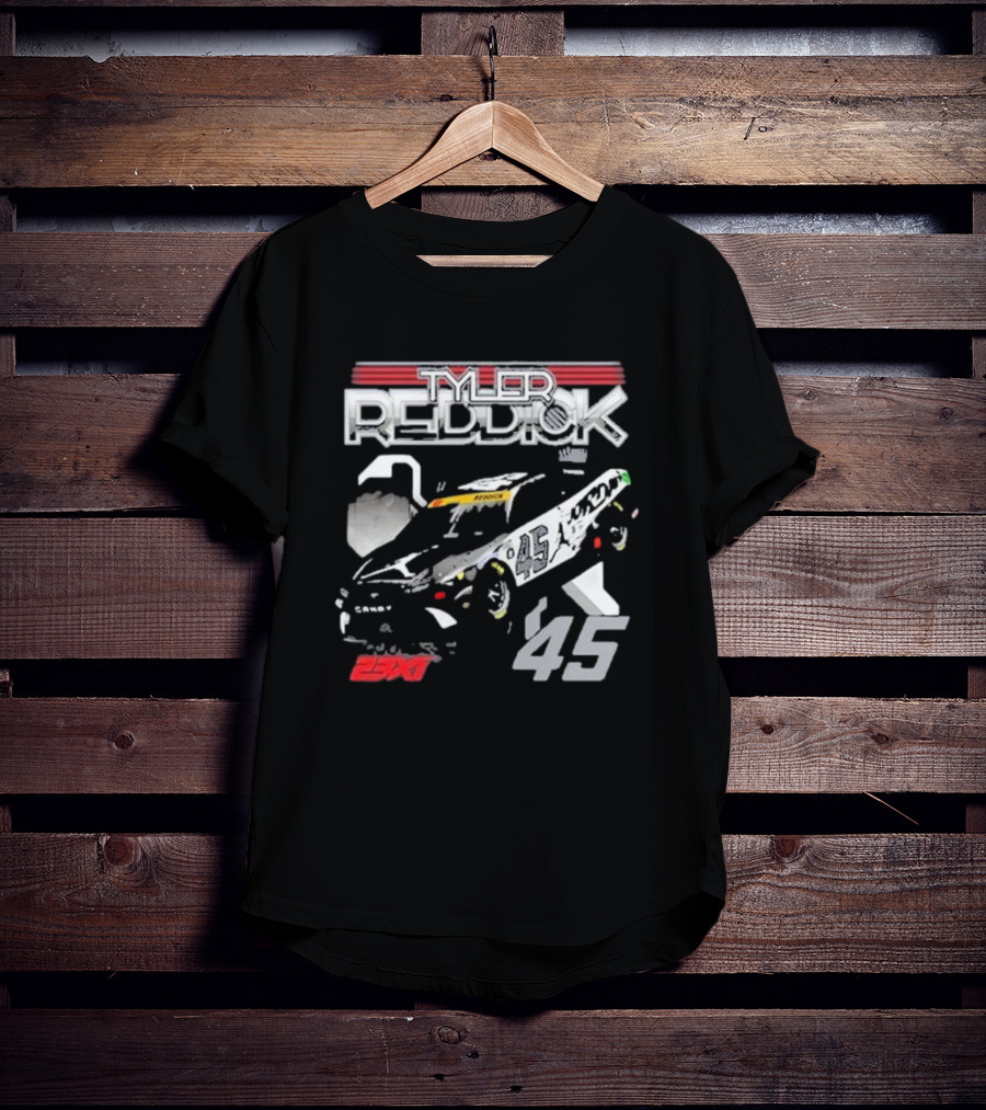 23XI Tyler Reddick 45 Jumpman Car Racing T-Shirt
