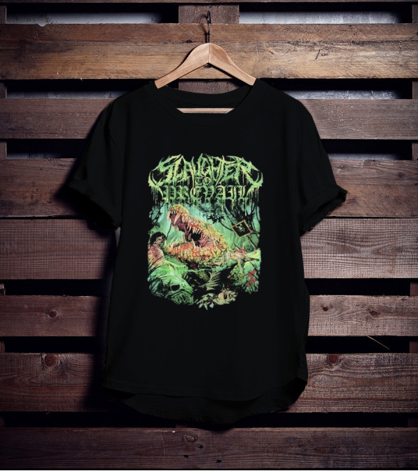 Slaughter To Prevail Alligator Graphic With Brutal Nature Scene T-Shirt