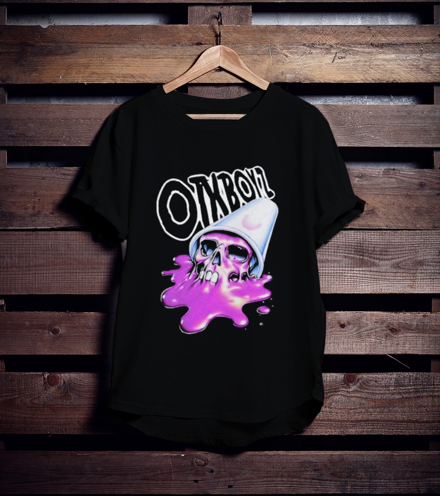 OZYBOYZ Geezy World Oil Spill Purple Skull Cup T-Shirt
