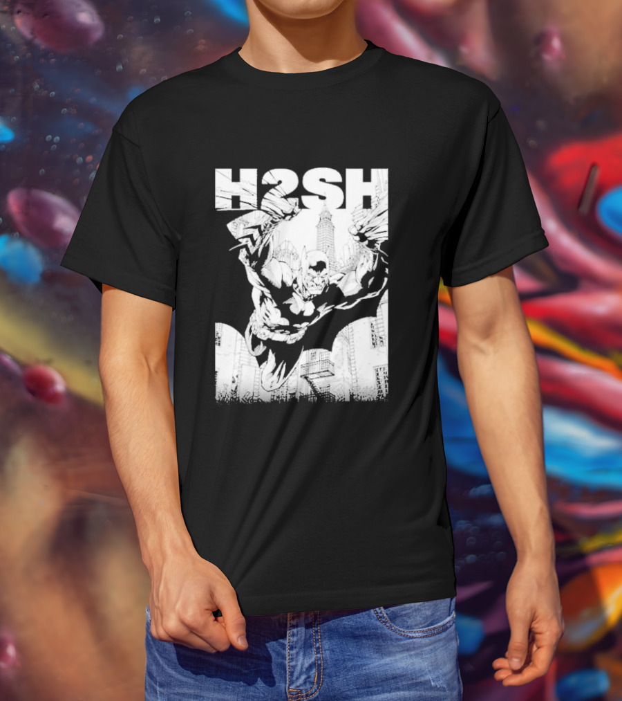 Hush 2 Batman Jim Lee Cityscape Sketch T-Shirt