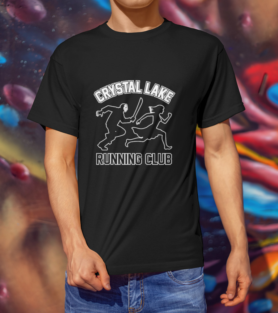 Crystal Lake Running Club Jason Voorhees Chase Scene T-Shirt