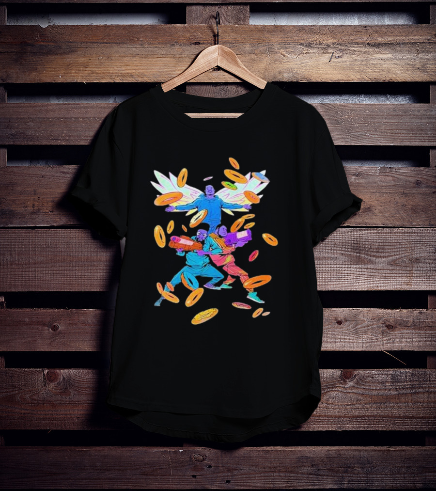 De La Soul Sanford Greene Colorful Characters With Golden Oodles T-Shirt