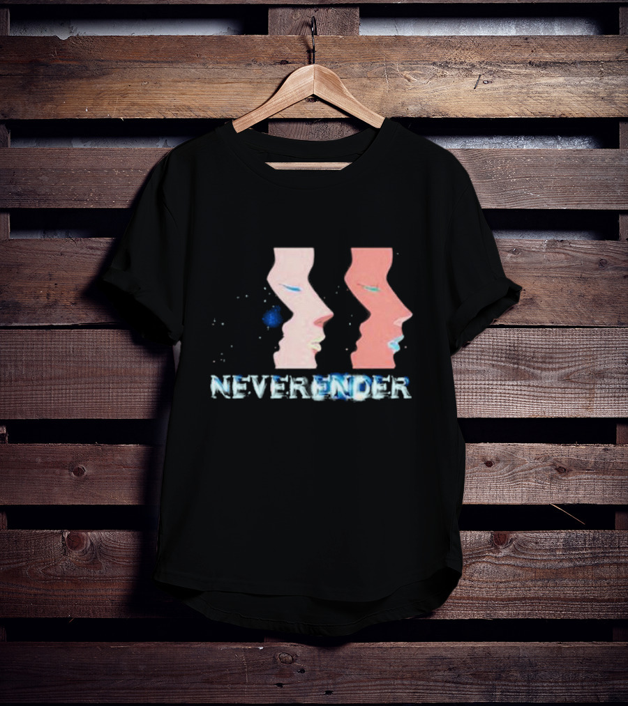 NEVERENDER Faces With Stars Cosmic Justice T-Shirt