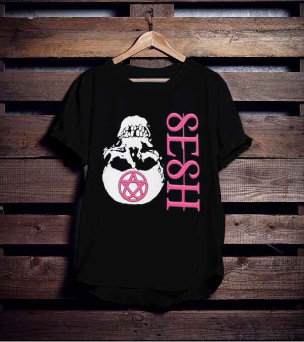 Team SESH Seshagram Skull With Pentagram T-Shirt