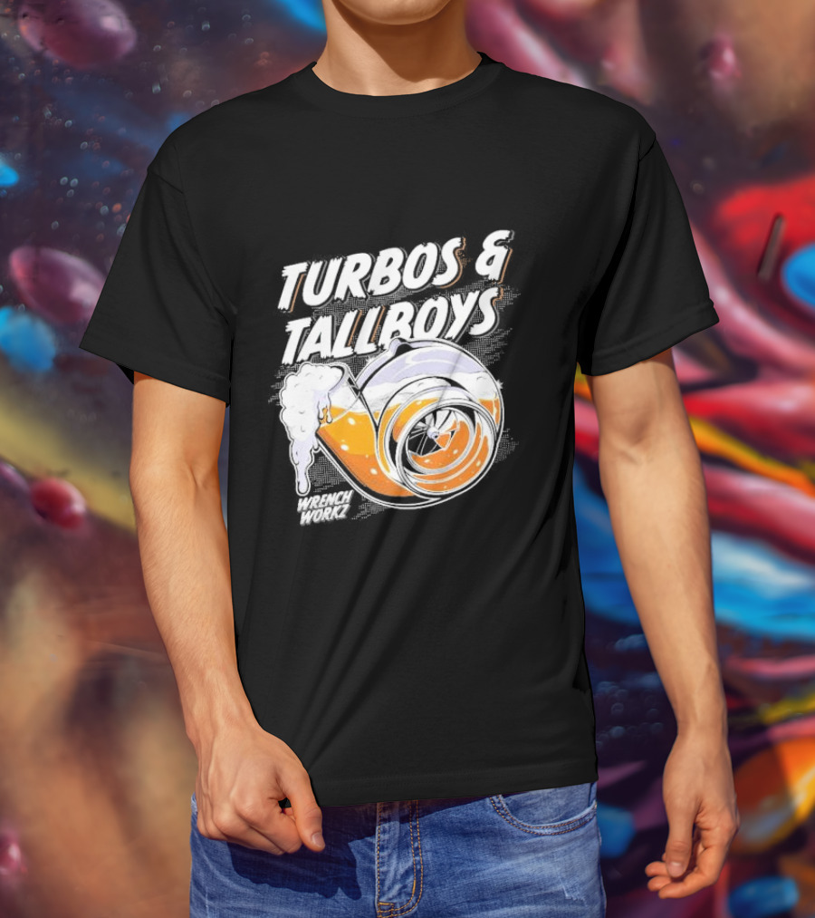 Turbos And Tallboys Wrench Workz Turbocharger Beer Fusion T-Shirt