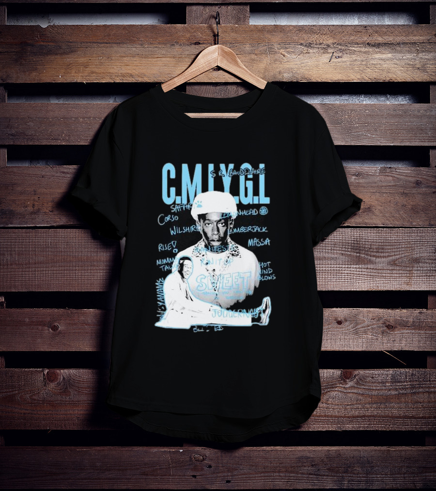 C.M.I.Y.G.L. Tyler Call Me If You Get Lost Sweet Journey S.R. Baudelaire Portrait Saffron Lemonhead Corso Wilshire Lumberjack Massa T-Shirt