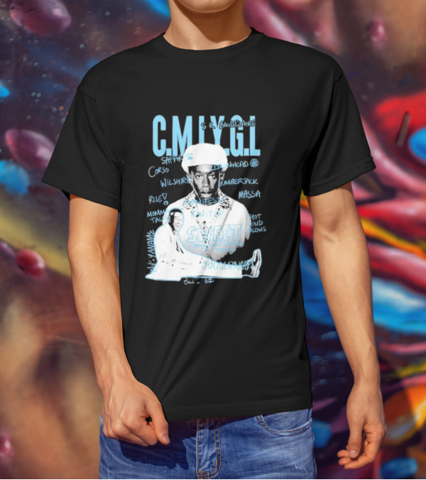 C.M.I.Y.G.L. Tyler Call Me If You Get Lost Sweet Journey S.R. Baudelaire Portrait Saffron Lemonhead Corso Wilshire Lumberjack Massa T-Shirt