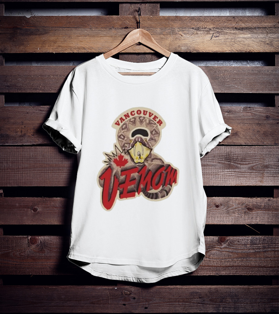 Vancouver Venom Rattlesnake Maple Leaf T-Shirt